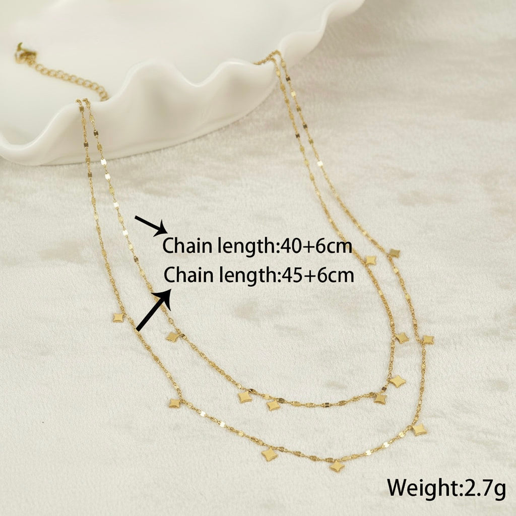 Golden Little Stars Necklace