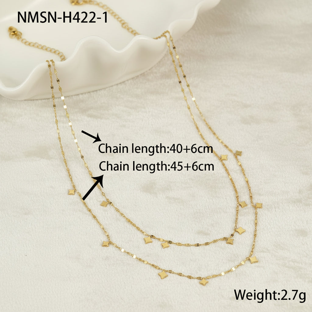 Golden Little Stars Necklace