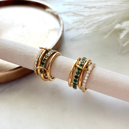 Green Ring Set