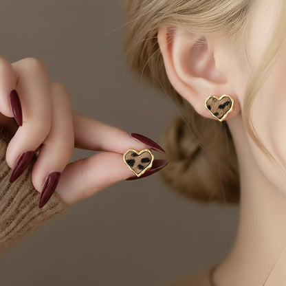 Leopard Stud Earrings