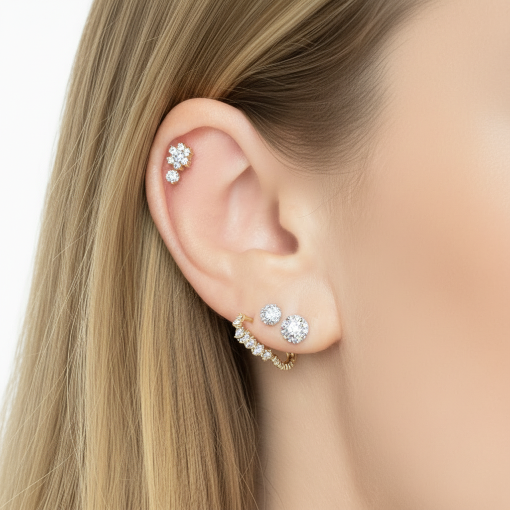 Fireball Stud Earrings