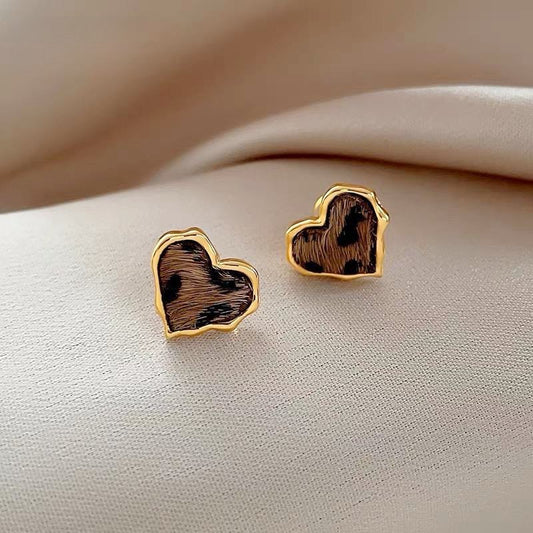 Leopard Stud Earrings