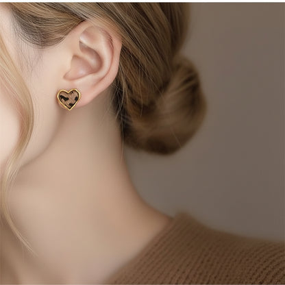 Leopard Stud Earrings