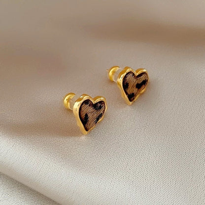 Leopard Stud Earrings