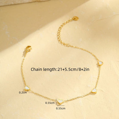 Beach Heart Anklet