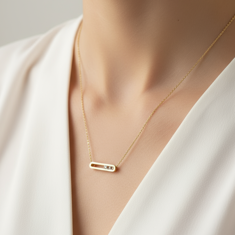 Golden Line Necklace